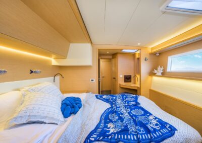 Lagoon 52F owner suite sea view window – Stay Salty Sailing, private crewed catamaran charter