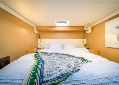Lagoon 52F guest cabin turtle art – Stay Salty Sailing, private crewed catamaran charter